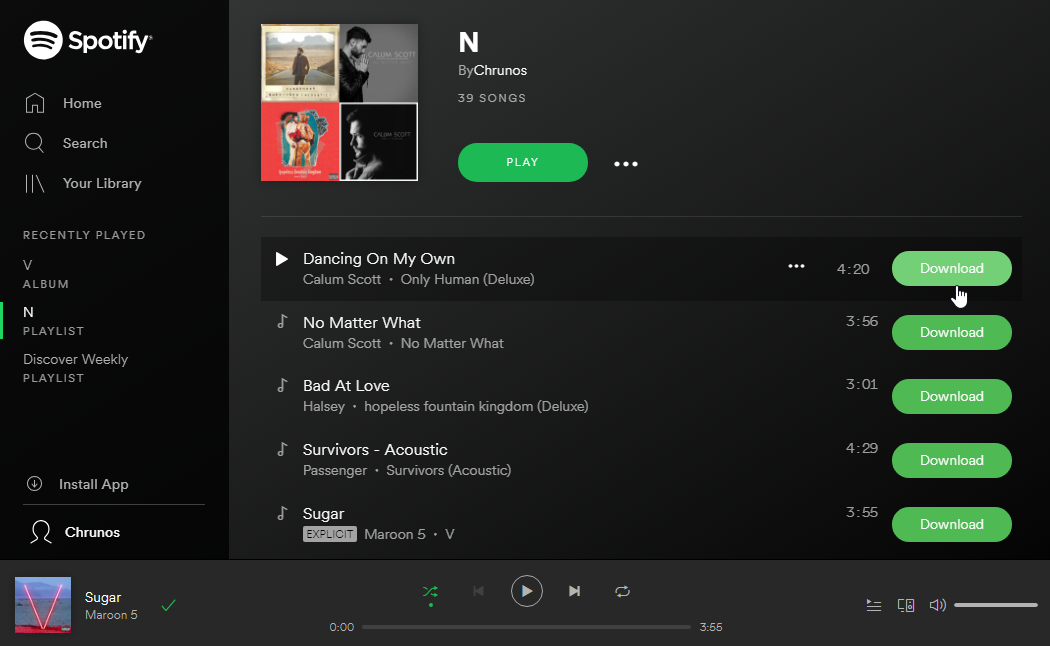Spotify download songs free